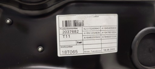 window regulator right front mechanism Mercedes W164