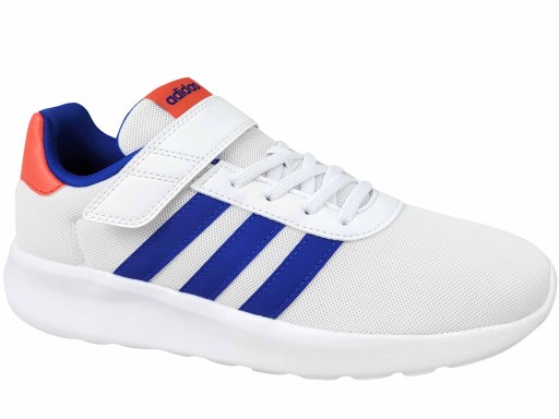 Adidas Lite Racer 3.0 IE1132 Sportowe Buty Dziecięce Na Gumki Rzep Białe