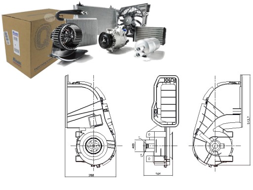 87394 - ВЕНТИЛЯТОР RENAULT CLIO II THALIA I 1.2-3.0 09.98- NISSENS