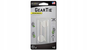 Nite Ize - Gear Tie Mountables 2`` - White - 2Pac