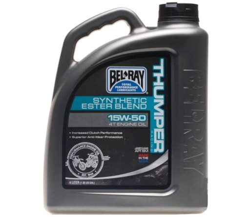 ПОЛУСИНТЕТИЧЕСКОЕ МАСЛО BEL-RAY THUMPER RACING 15W50 4T 4
