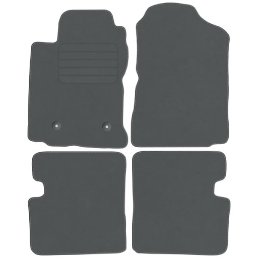 TOYOTA COROLLA E12 Велюрові килимки Comfort сірий
