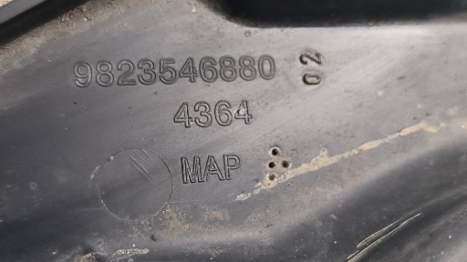 cover 9823546880 cover chassis right rear part PEUGEOT 208 II GT LINE