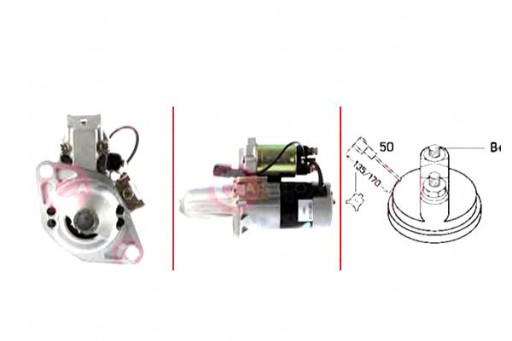 CST20125AS - Стартер 12v 0.8kw каско