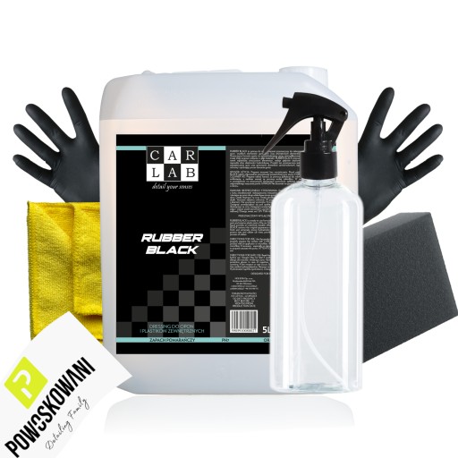CARLAB RUBBER BLACK 5л Сатиновая повязка для шин, пластмасс и резины