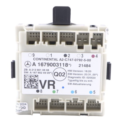 Mercedes w205 w213 x253 модуль контролера передніх правих дверей a1679003118