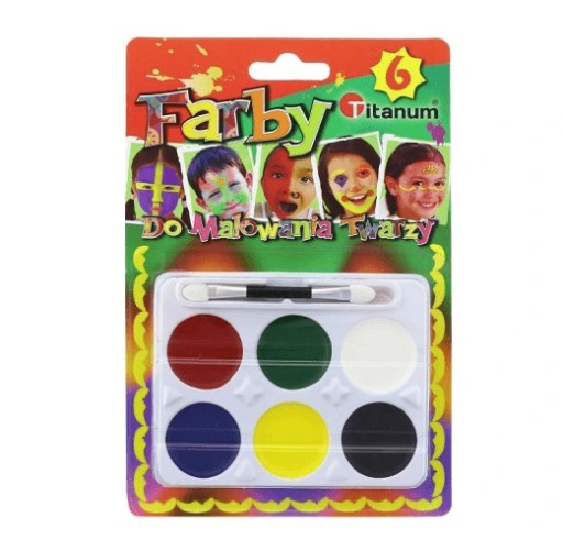 Фарби для обличчя Titanum 6 шт.