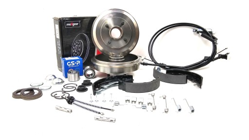 19-1342 - ТОРМОЗНЫЕ БАРАБАНЫ + ПОДШИПНИКИ FORD FOCUS И MK1 + ABS