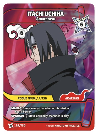 Naruto Mythos TCG - Itachi Uchiha Amaterasu (128/130) - Rare HOLO
