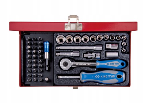 Головки 1/4 Ratchet 51шт 4-14мм KING TONY