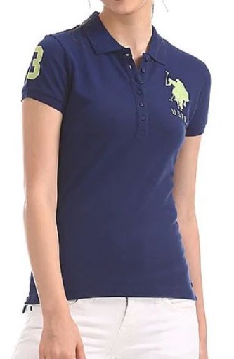 U.S POLO ASSN bavlna tričko polo tmavomodré logo S