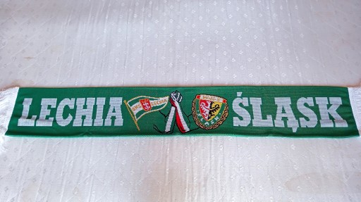 В'ЯЗАНИЙ ШАРФ-ФАН - LECHIA - ŚLĄSK - ДВОСТОРОННИЙ.