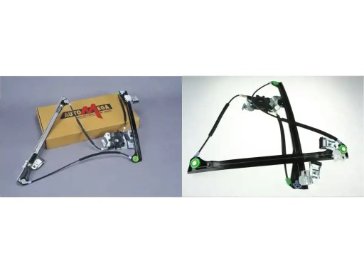 10002 62109010 - 2 склопідйомники AUTOMEGA FRONT L+R для VW POLO III