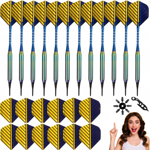 ДАРТС НАБІР З 12 ПРОФЕСІЙНИХ ДРОТИКІВ Strong