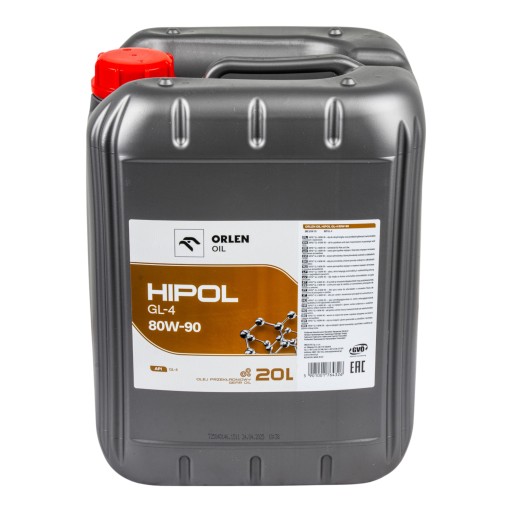 Hipol gl-4 80w90 18кг 20л трансмиссионное масло орлен