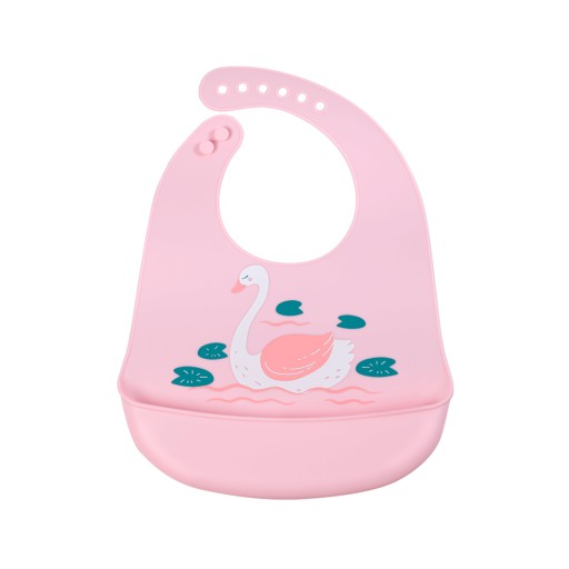 Нагрудник Simed силіконовий Відтінки рожевого