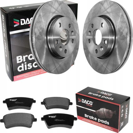 Диски + колодки Daco передні Renault Kangoo Mb Citan