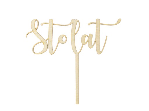 Торт дерев'яний Party Deco Сто років 14 см 1 шт.