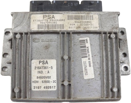 CITROEN XSARA PICASSO e computer Centralina Motore 9647395380 9646509880