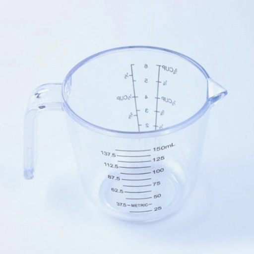 1pc Clear Plastic Measuring Cup