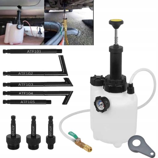 НАСОС ДЛЯ ЗАМЕНЫ МАСЛА В АВТОМАТИЧЕСКИХ ТРАНСМИССИЯХ 3Л с переходниками