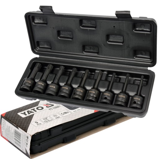 НАБІР УДАРНИХ ГАЙКОВИХ КЛЮЧІВ YATO 1/2 RIBE