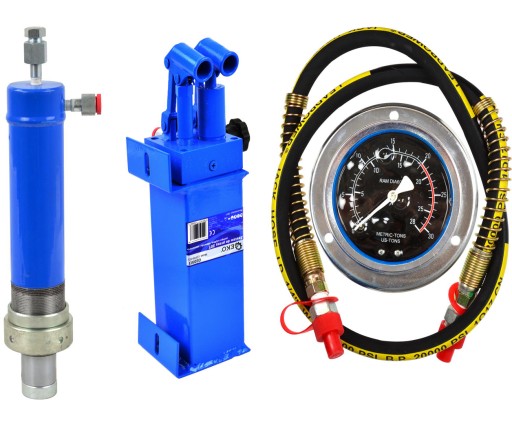 НАСОС І ПРИВІД ДЛЯ ПРЕСА 20T З МАНОМЕТРОМ ПРЕС