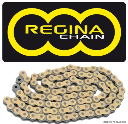 420RH2-136 - ЛАНЦЮГ REGINA ​​420RH2 (136 ЛАНК) MOTOCROSS ДО 85 CCM GOLD (124RH2/003)