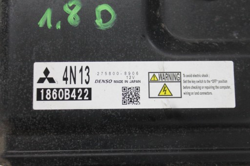 computer of the engine 275800-8906 ASX 1.8 DI-D 10