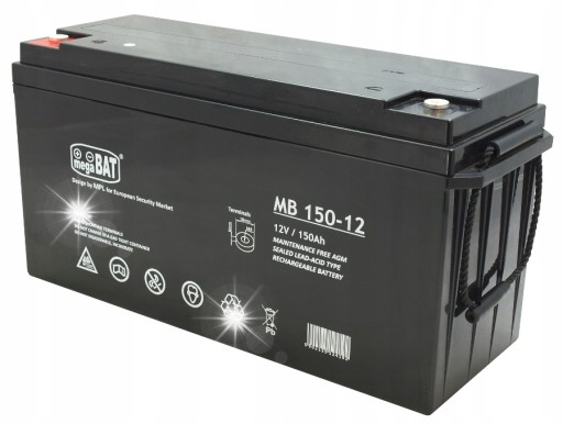 Акумулятор 12v 150ah vrla необслуговуваний volt polska opti agm amg ups solar