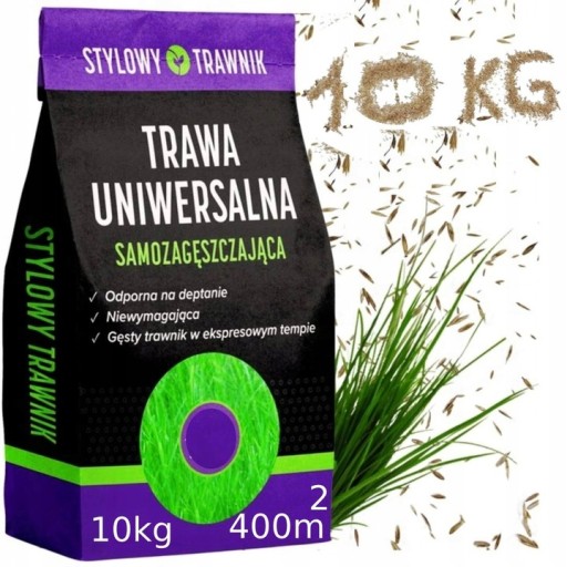 UNIVERZÁLNA TRÁVA ODOLNÁ PROTI ŠLIAPANIU 10kg SEMENÁ RÝCHLO SAMONABUJÚCE