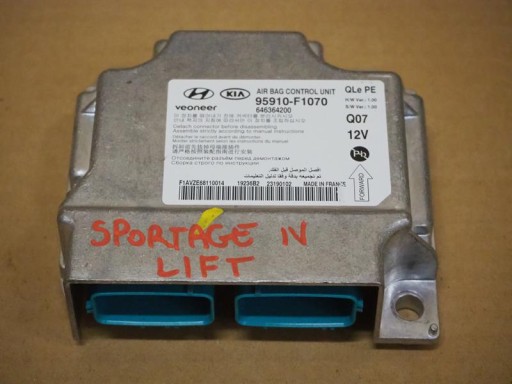 95910F1070 - Kia sportage iv 1.6 t-gdi модуль контроллера подушек безопасности
