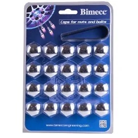 Ковпачки для болтів і гайок хром 17 мм