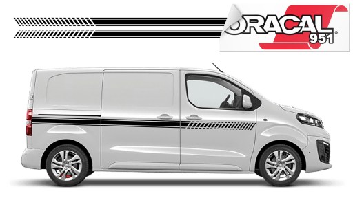 Стикер автомобиля боковой полосы полосы 350X9CM 2шт