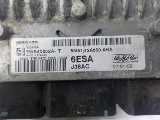 FORD computer bedienteil 5WS40602A-T 6M51-12A650-AHA 6ESA