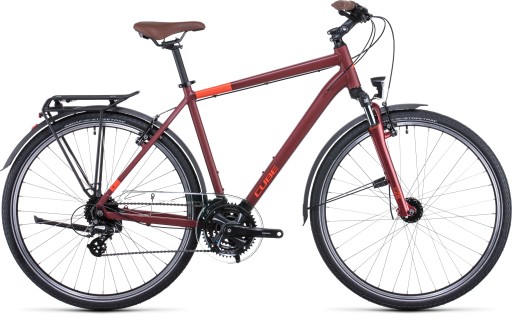 Rower Cube TOURING darkred/red rama L 58cm