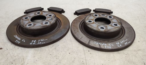 discs brake plates rear part Opel Zafira C 2,0 CDTI