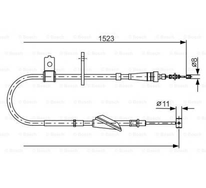 BOSCH ГАЛЬМІВНИЙ ТРОС 1 987 482 092