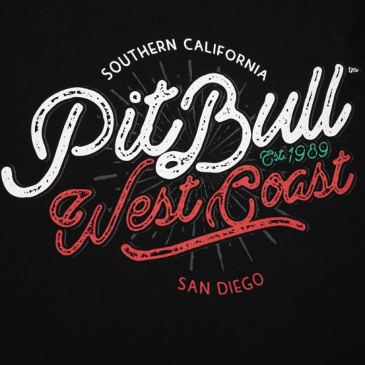 Koszulka Pit Bull Retro Cal - Czarna M 9715527527 Odzież Męska T-shirty KR KFUXKR-8