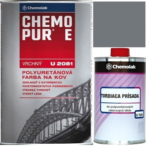 ФАРБА ПОЛІУРЕТАНОВА CHEMOPUR E 1л СІРА
