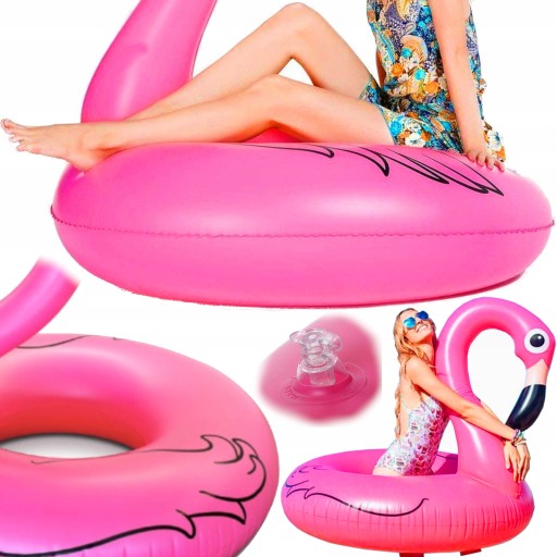 НАДУВНИЙ ФЛАМІНГО Б. ВЕЛИКИЙ МАТРАС ДЛЯ ПЛАВАННЯ 120см
