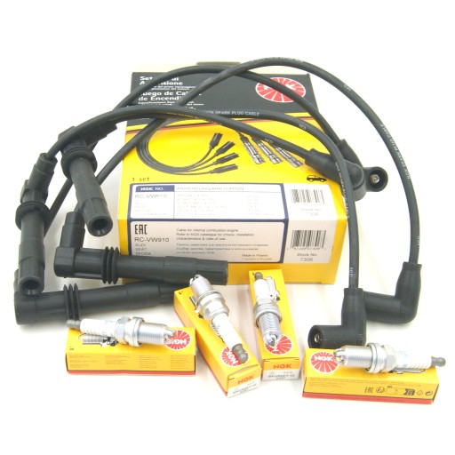 7306 - Ngk дроти + свічки для skoda fabia 1.4 16v 100km