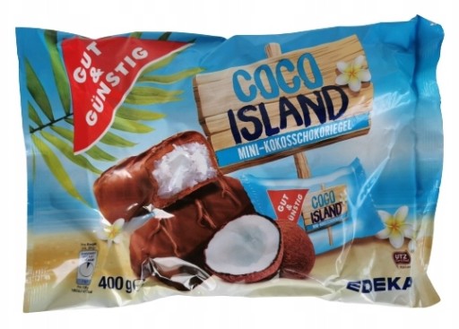 Bounty GG COCO ISLAND Mini Kókuszszelet 400 g 15 db