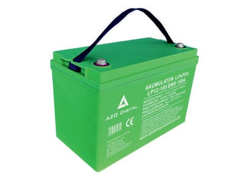 Lifepo4 акумулятор 12v 100ah 150a bluetooth нагрівальний килимок azo digital