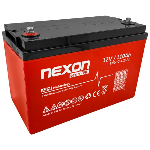 Необслуживаемый аккумулятор nexon tnl 110-12 vrla agm 12v 110ah длительный срок службы