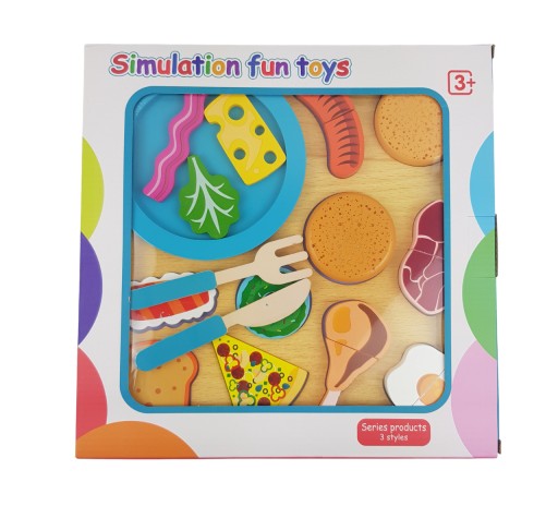 Набір дерев'яних магнітів для нарізки фруктів