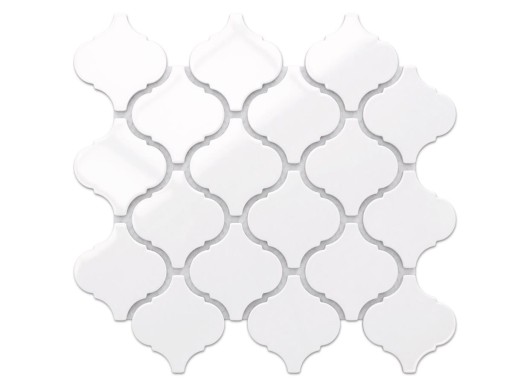 mozaika keramika ARABESKA MAROKÁNSKY biely lesk