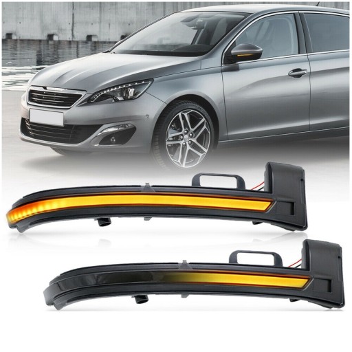 2013-.. - Динамічні Поворотники Дзеркал Peugeot 308 T9