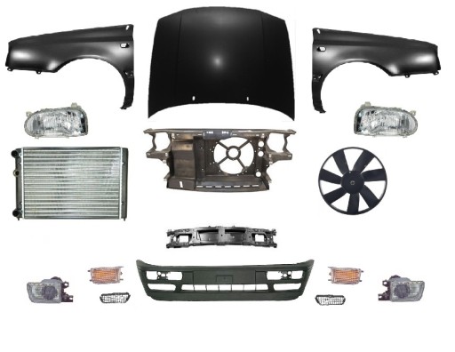 1H0 821 - VW GOLF III ПЕРЕДНИЙ КАПОТ РЕМЕНЬ БАМПЕРА ПІД КРИЛО
