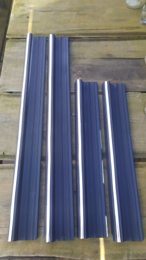 Mercedes W123 накладка на поріг синій 4 шт. kpl